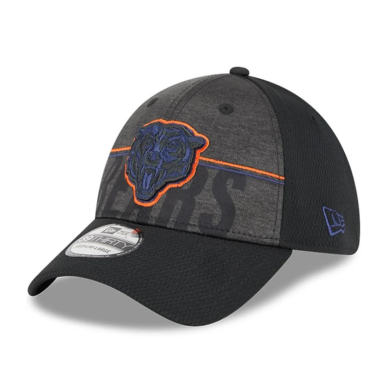 Men's New Era Black Chicago Bears 2023 NFL Training Camp Team Colorway 39THIRTY Flex Hat
