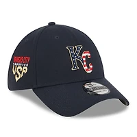 Men's New Era Navy Kansas City Royals 2023 Fourth of July 39THIRTY Flex Hat