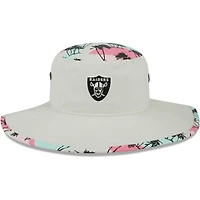Men's New Era Khaki Las Vegas Raiders Retro Beachin' Bucket Hat