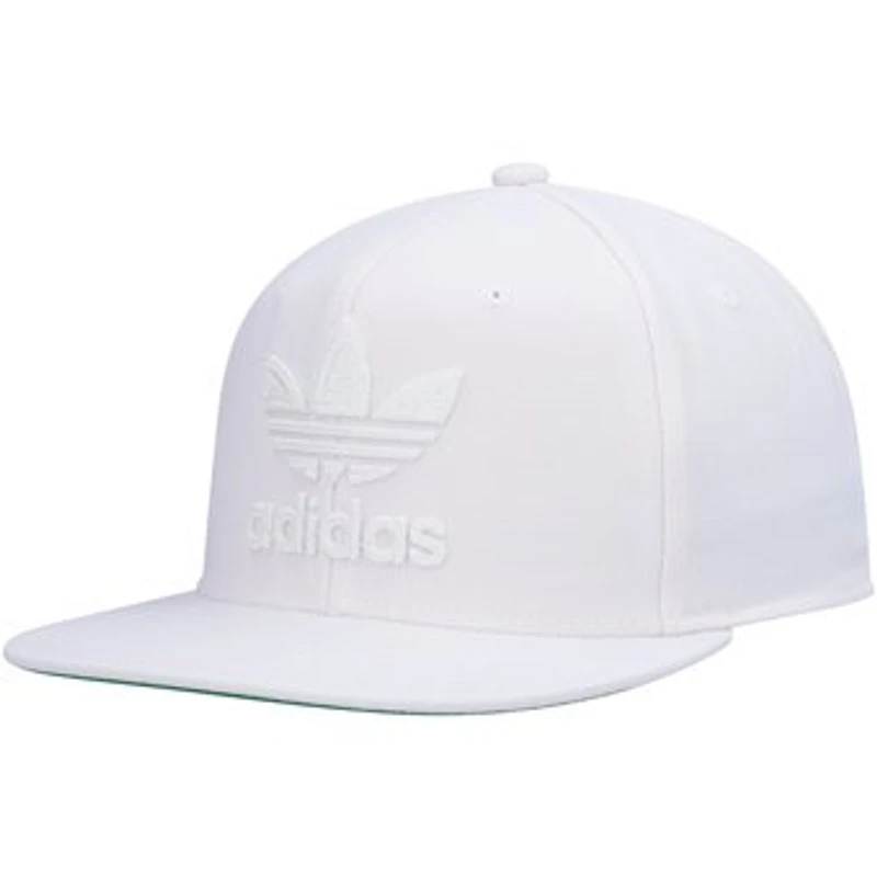 Men's adidas Originals White Trefoil Chain Snapback Hat