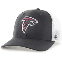 Men's '47 Black Atlanta Falcons Trophy Trucker Stretch Fit Hat