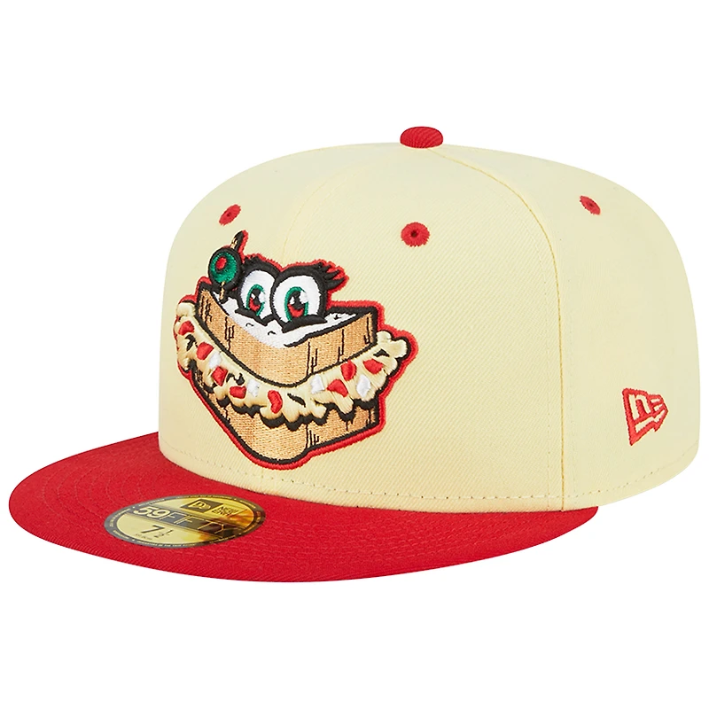 Men's New Era Yellow Augusta GreenJackets Theme Nights Augusta Pimento Cheese  59FIFTY Fitted Hat