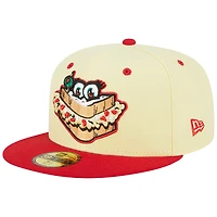 Men's New Era Yellow Augusta GreenJackets Theme Nights Augusta Pimento Cheese  59FIFTY Fitted Hat