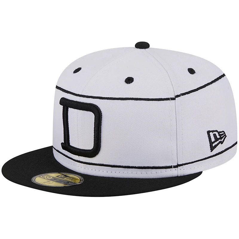 Men's New Era White Durham Bulls Theme Nights 1913 59FIFTY Fitted Hat