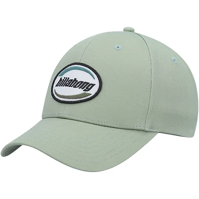 Men's Billabong  Green Walled Snapback Hat