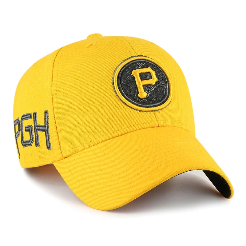 Men's '47 Gold Pittsburgh Pirates 2023 City Connect MVP Adjustable Hat