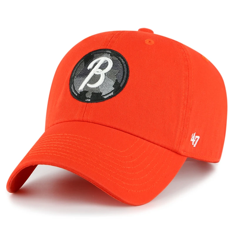 Men's '47  Orange Baltimore Orioles 2023 City Connect Clean Up Adjustable Hat