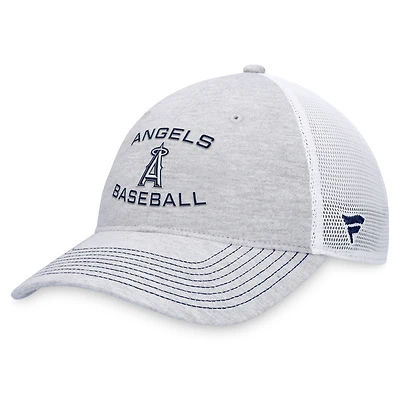 Men's Fanatics Gray Los Angeles Angels Trucker Adjustable Hat