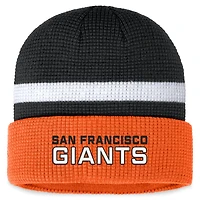 Men's Fanatics Black San Francisco Giants Waffle Cuffed Knit Hat