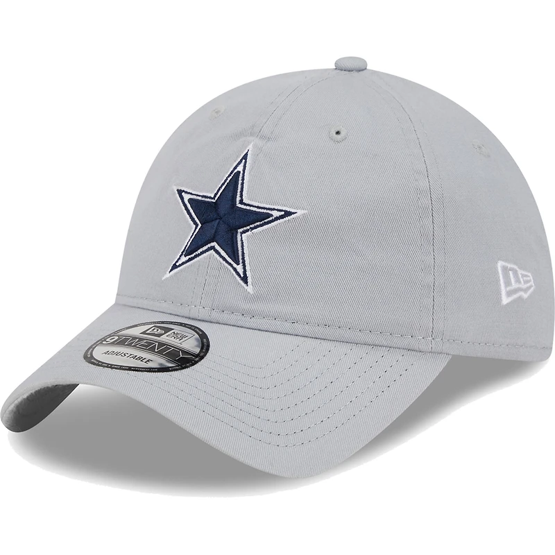 Men's New Era  Gray Dallas Cowboys Main Core Classic 2.0 9TWENTY Adjustable Hat
