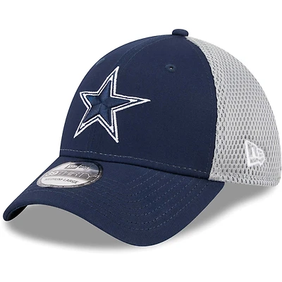 Men's New Era Navy/Gray Dallas Cowboys  Main Neo 39THIRTY Flex Hat