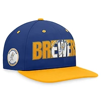 Men's Nike Royal Milwaukee Brewers Cooperstown Collection Pro Snapback Hat