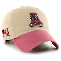 Men's '47 Khaki Alabama Crimson Tide Ashford Clean Up Adjustable Hat