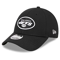 Youth New Era Black New York Jets  Main B-Dub 9FORTY Adjustable Hat