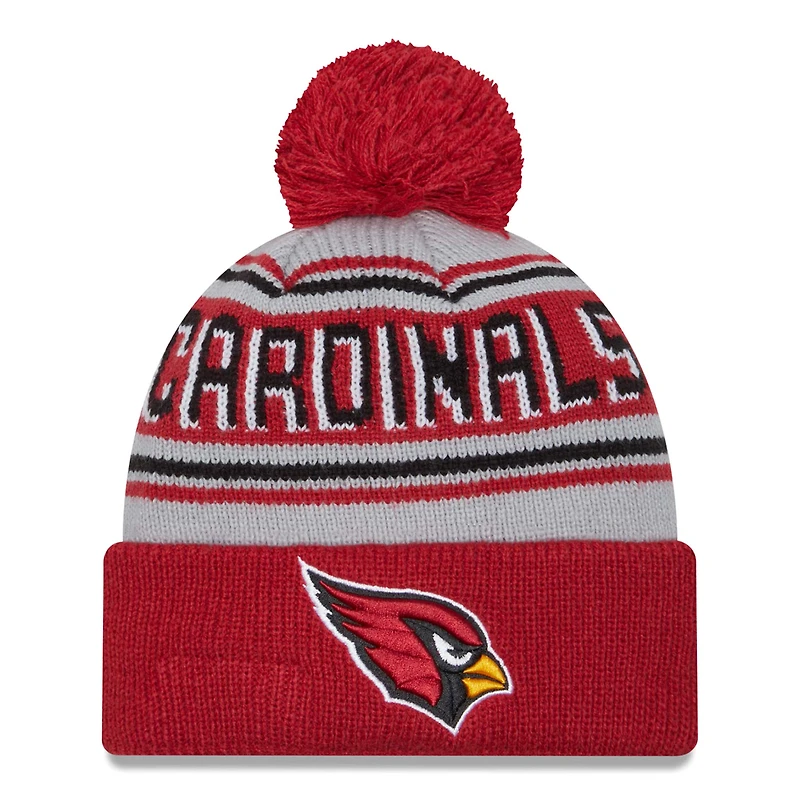 Men's New Era  Cardinal Arizona Cardinals  Main Cuffed Knit Hat with Pom