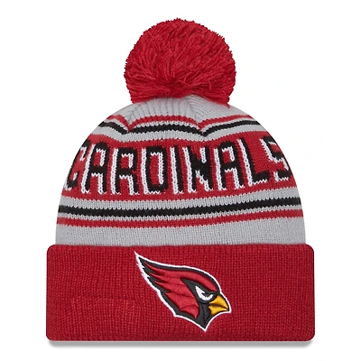 Men's New Era  Cardinal Arizona Cardinals  Main Cuffed Knit Hat with Pom