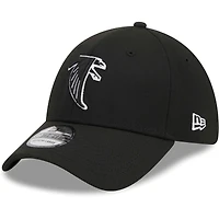 Men's New Era Black Atlanta Falcons Throwback Main 39THIRTY Flex Hat