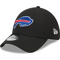 Men's New Era Black Buffalo Bills  Main 39THIRTY Flex Hat