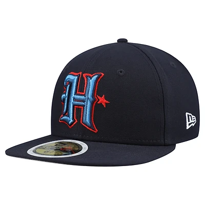 Youth New Era Navy Houston Texans Main 59FIFTY Fitted Hat