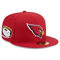 Men's New Era Cardinal Arizona Cardinals  Main Patch 59FIFTY Fitted Hat