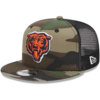 Youth New Era Camo Chicago Bears Alternate Logo Main Trucker 9FIFTY Snapback Hat