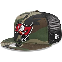 Youth New Era Camo Tampa Bay Buccaneers  Main Trucker 9FIFTY Snapback Hat
