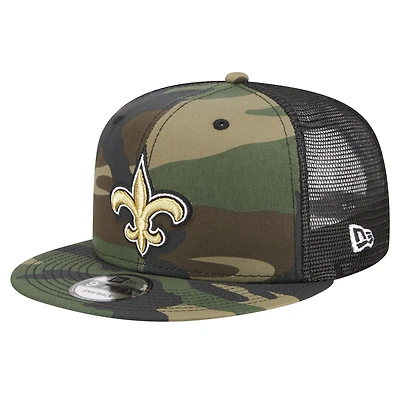 Men's New Era Camo New Orleans Saints  Main Trucker 9FIFTY Snapback Hat