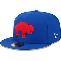 Men's New Era Royal Buffalo Bills Throwback Main 59FIFTY Fitted Hat