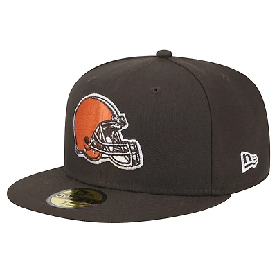 Men's New Era Brown Cleveland Browns  Main 59FIFTY Fitted Hat