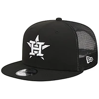 Men's New Era Black Houston Astros Trucker 9FIFTY Snapback Hat
