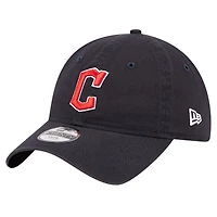 Youth New Era Navy Cleveland Guardians Team Color 9TWENTY Adjustable Hat