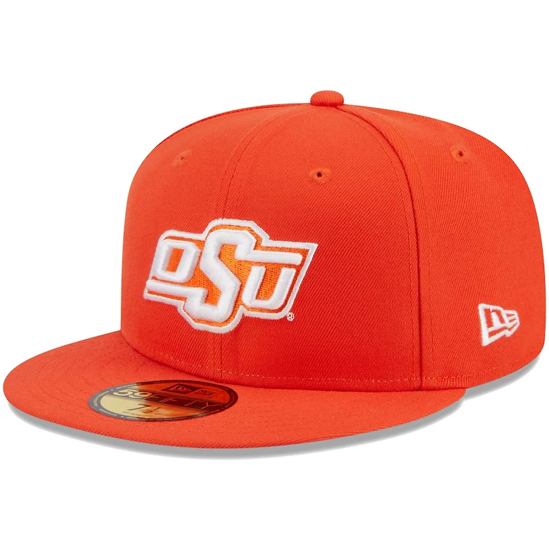 Men's New Era Orange Oklahoma State Cowboys 59FIFTY Fitted Hat