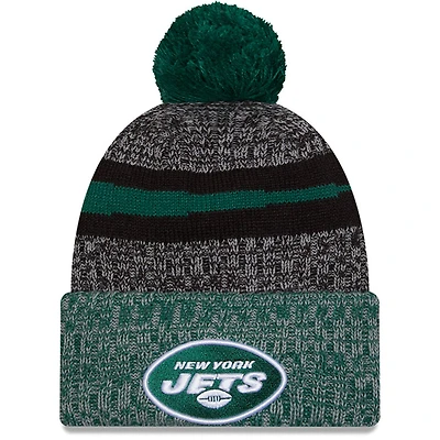 Men's New Era New York Jets 2023 Sideline Sport Cuffed Pom Knit Hat