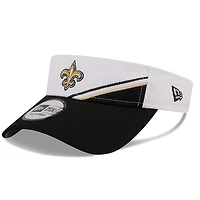 Men's New Era  White/Black New Orleans Saints 2023 Sideline Adjustable Visor