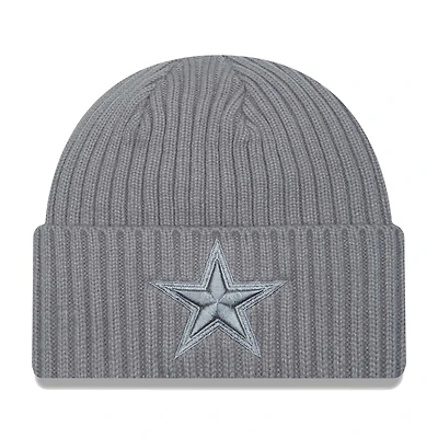 Men's New Era Gray Dallas Cowboys Color Pack Cuffed Knit Hat