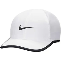 Youth Nike White Featherlight Club Performance Adjustable Hat