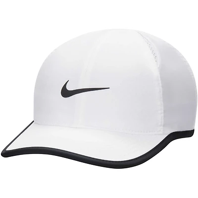 Youth Nike White Featherlight Club Performance Adjustable Hat