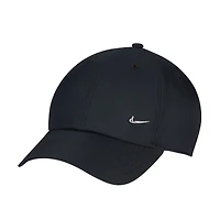 Unisex Nike  Black Metal Swoosh Lifestyle Performance Club Adjustable Hat