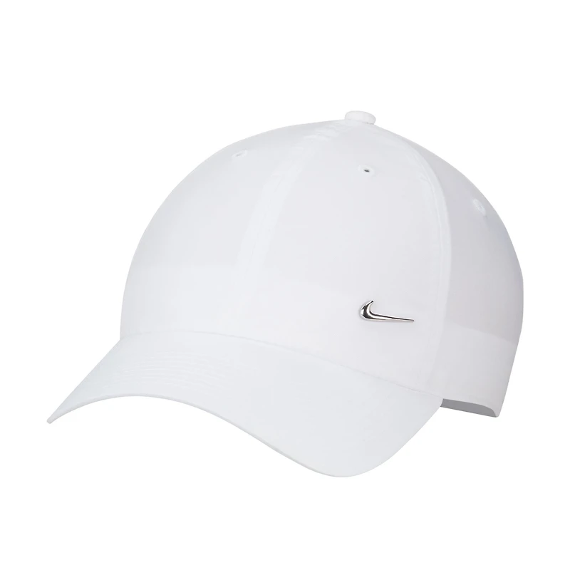 Unisex Nike White Metal Swoosh Lifestyle Performance Club Adjustable Hat