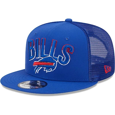 Men's New Era Royal Buffalo Bills  Grade Trucker 9FIFTY Snapback Hat