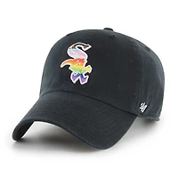 Men's '47  Black Chicago White Sox Team Pride Clean Up Adjustable Hat