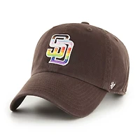 Men's '47  Brown San Diego Padres Team Pride Clean Up Adjustable Hat