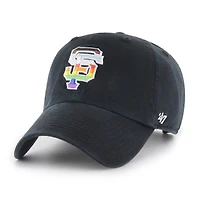 Men's '47  Black San Francisco Giants Team Pride Clean Up Adjustable Hat