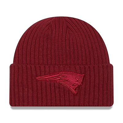 Men's New Era  Cardinal New England Patriots Color Pack Cuffed Knit Hat