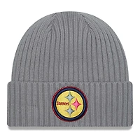 Men's New Era  Gray Pittsburgh Steelers Color Pack Multi Cuffed Knit Hat