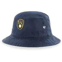 Men's '47  Navy Milwaukee Brewers Primary Bucket Hat