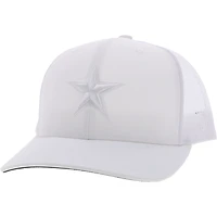 Men's HOOey White Dallas Cowboys Star Trucker Snapback Hat