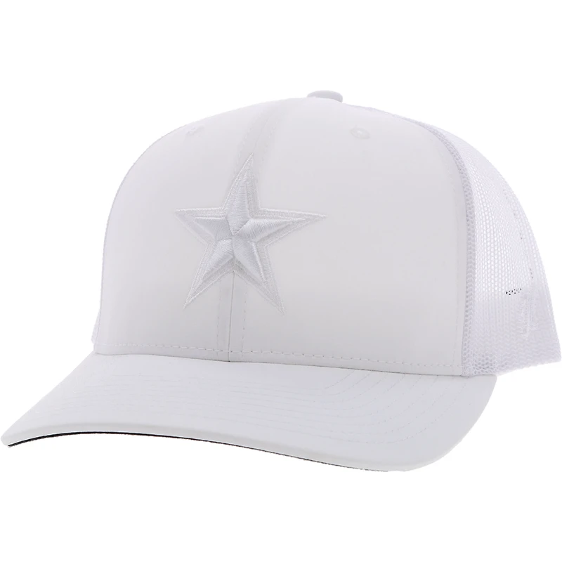 Men's HOOey White Dallas Cowboys Star Trucker Snapback Hat