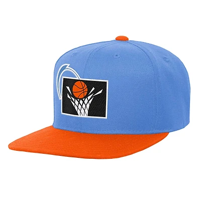 Youth Mitchell & Ness  Blue/Orange Cleveland Cavaliers Two-Tone Snapback Hat