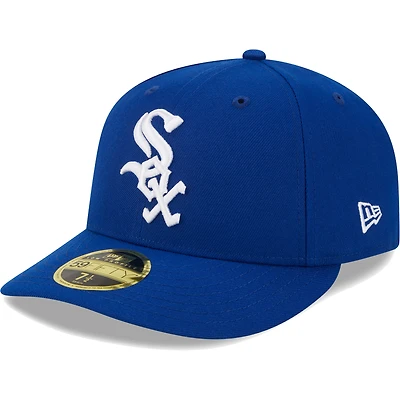 Men's New Era  Royal Chicago White Sox White Logo Low Profile 59FIFTY Fitted Hat